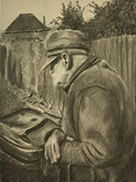 Man with a walking stick